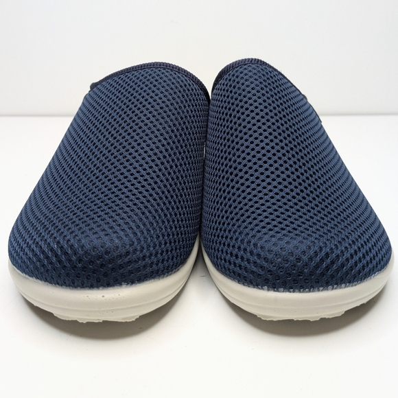 Fly Flot Blue Mesh Slides Clogs Mules Women's Size 8 - Picture 4 of 7